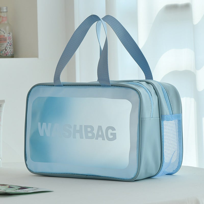 ✅ Cosmetic Bag Korean Style Inspvc Transparent Cosmetics Bag Portable Women'S Travel Large Capacity Waterproof Toiletry Cosmetics Bag - Image 1